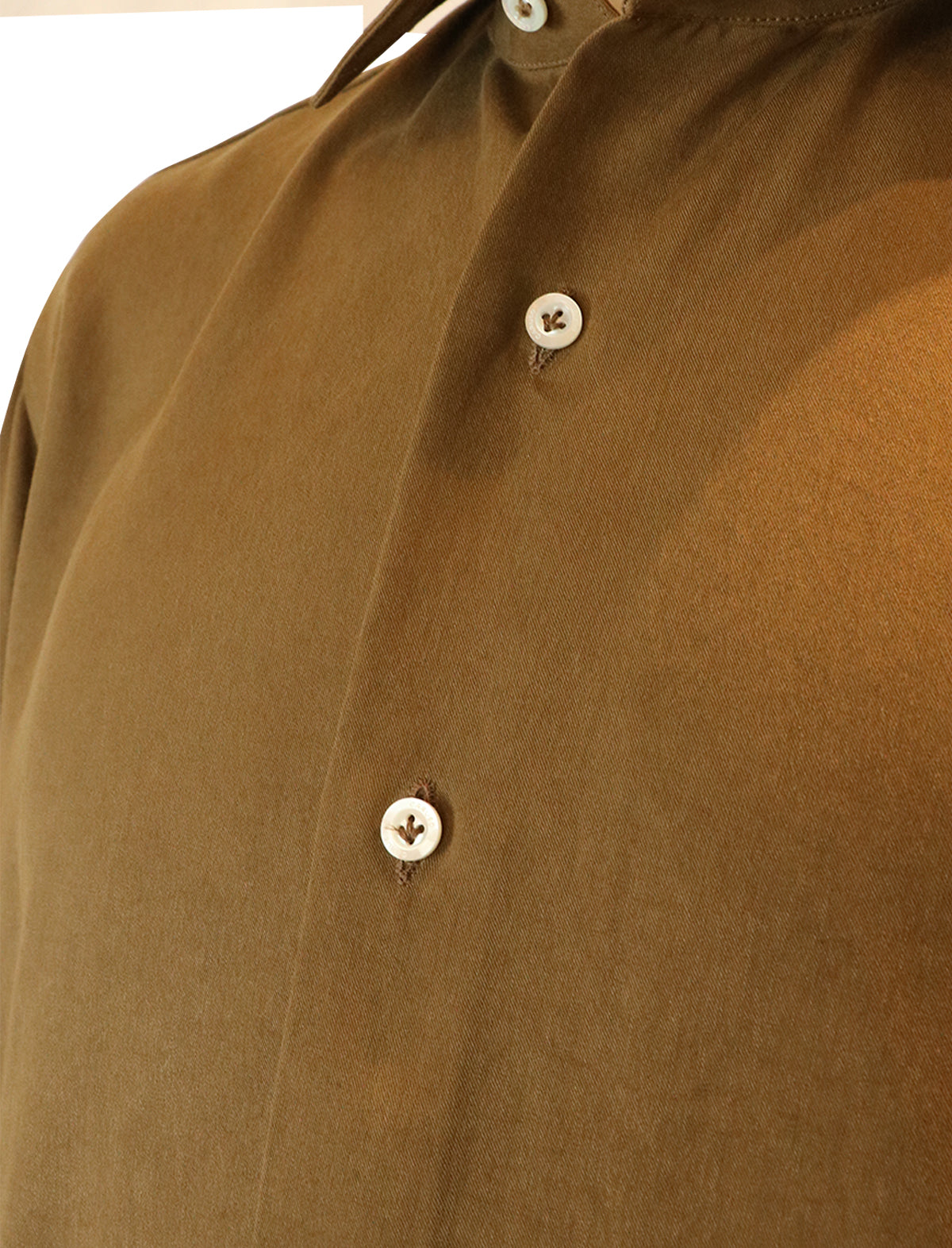 CARUSO Formal Lyocell Shirt in Beige