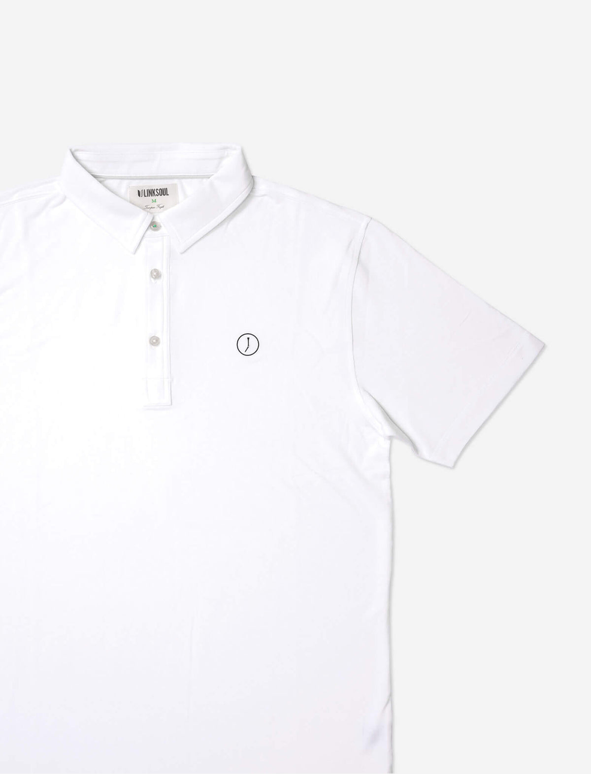 THE GOLFERS JOURNAL Circle Tee Drytech Polo Shirt in White