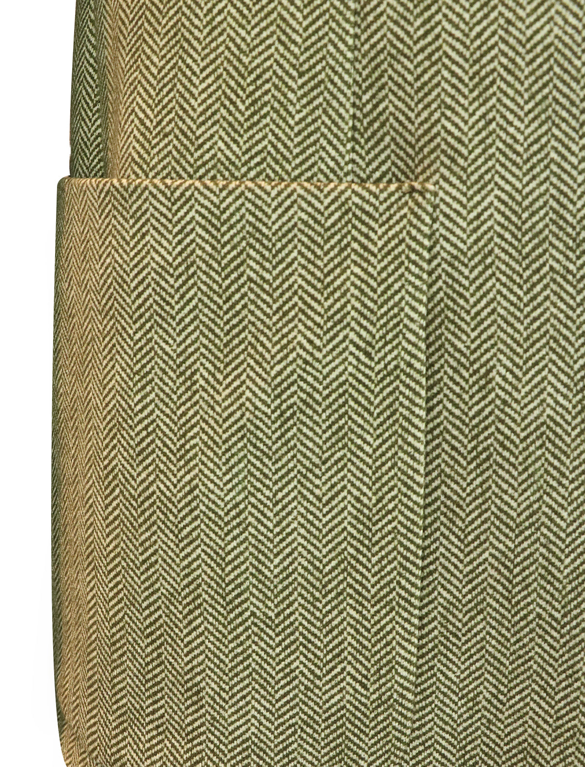 CIRCOLO 1901 Single-Breasted Herringbone Blazer in Caper Green
