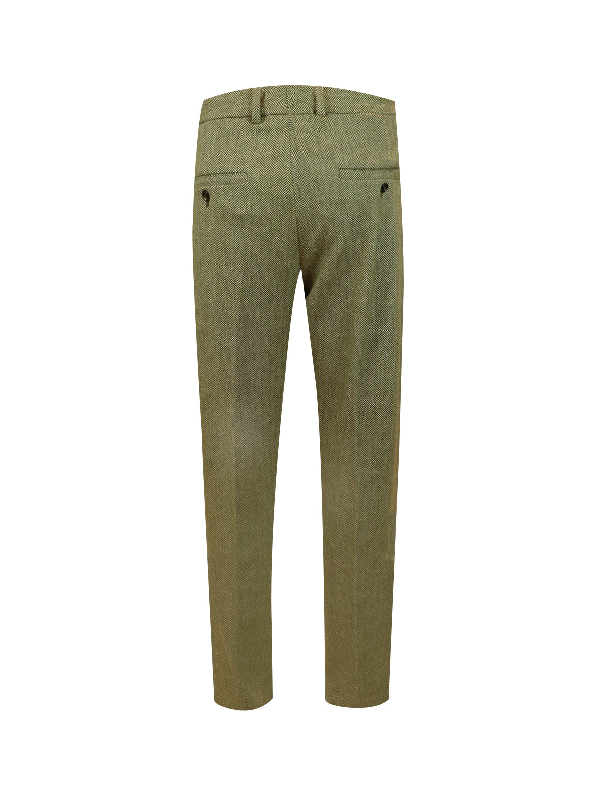 CIRCOLO 1901 Coulisse Herringbone Pants in Caper Green