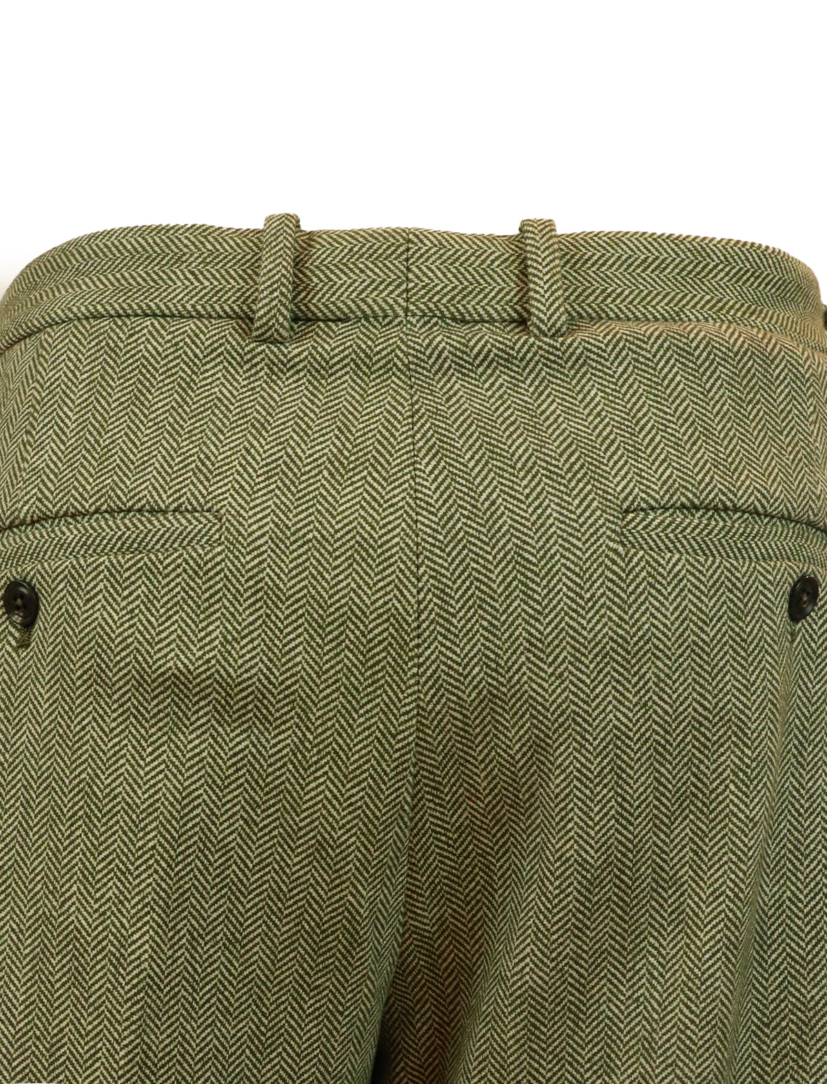 CIRCOLO 1901 Coulisse Herringbone Pants in Caper Green
