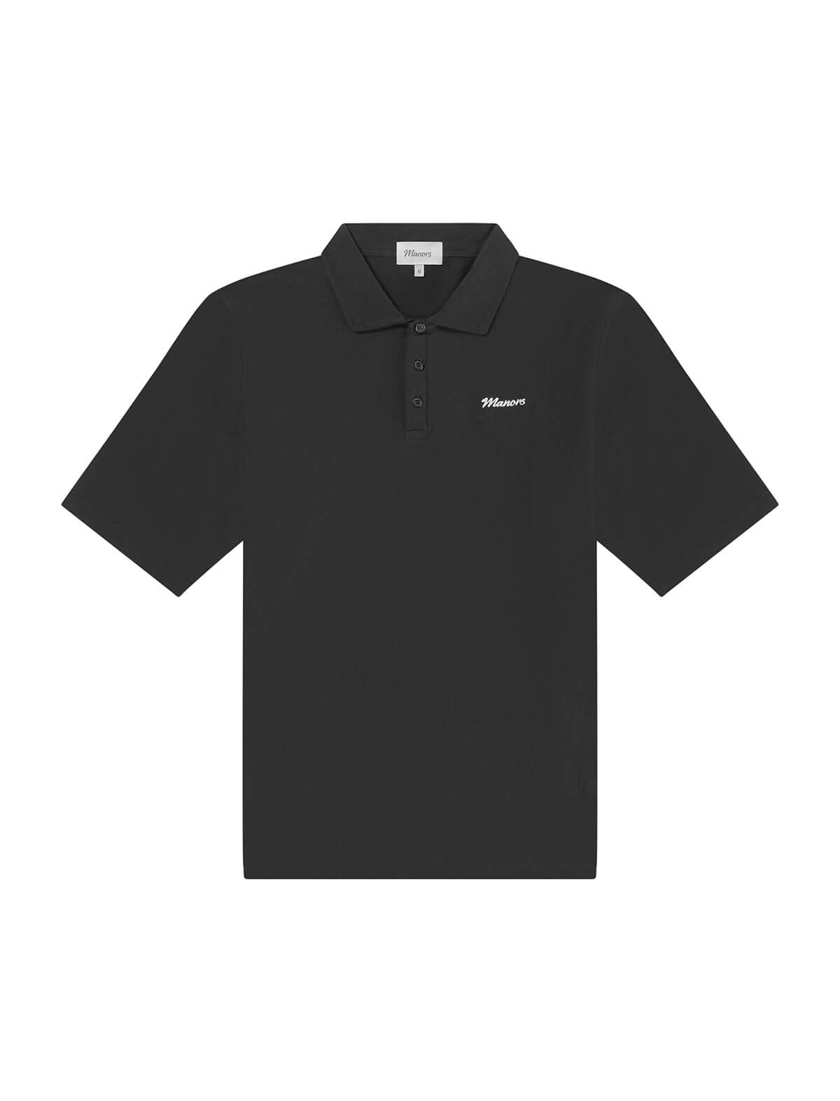 MANORS GOLF Classic Polo Shirt in Black