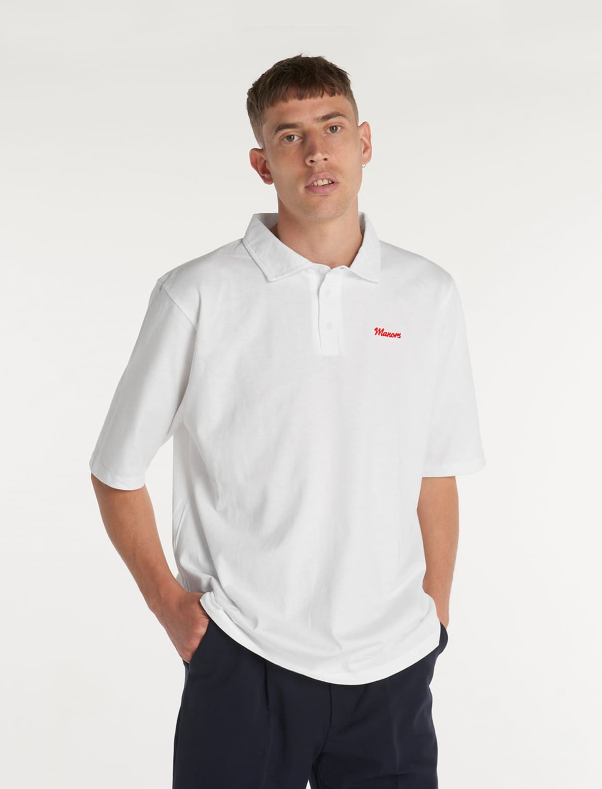 MANORS GOLF Classic Polo Shirt in White