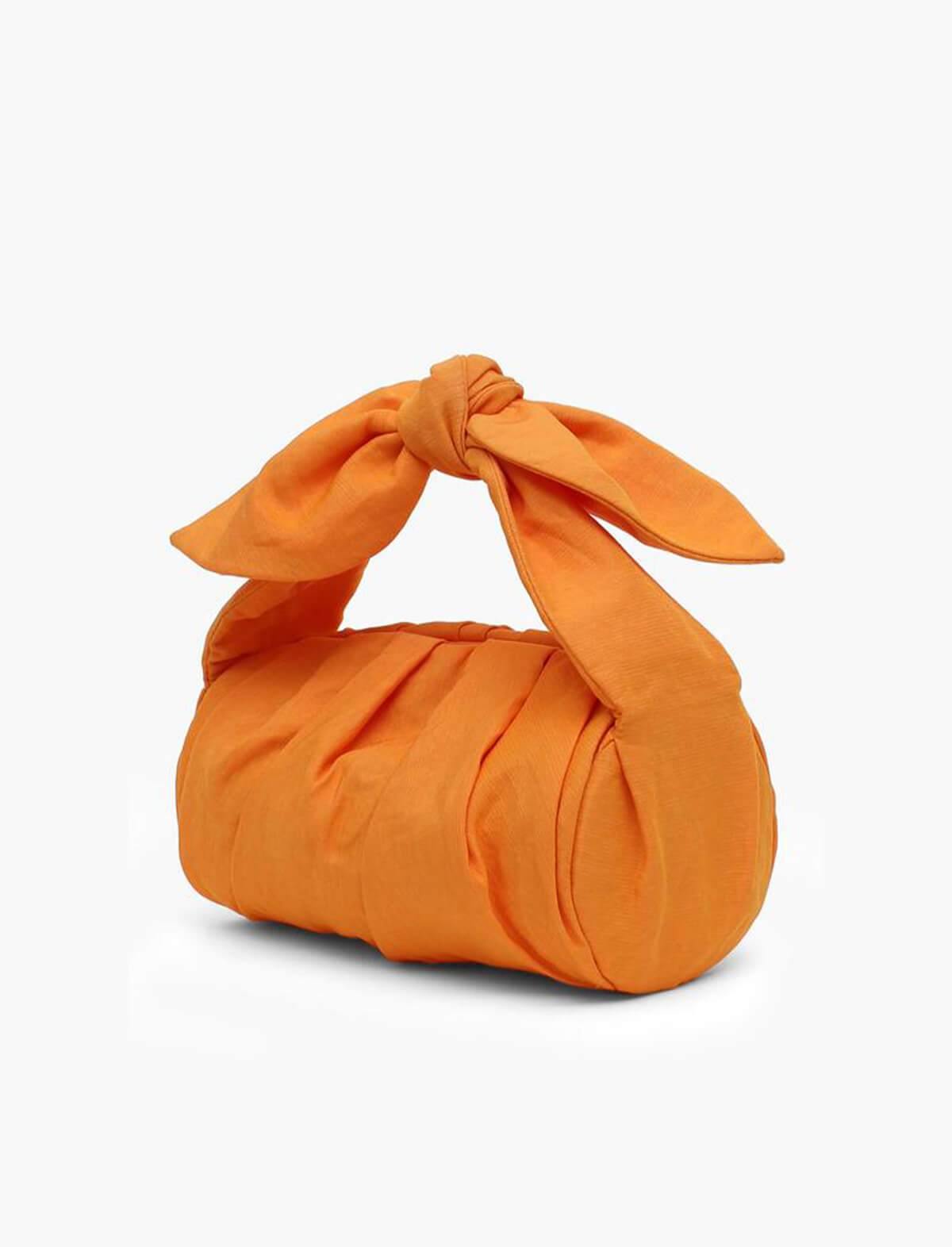 REJINA PYO Nane Fabric Knot Bag In Orange | CLOSET Singapore