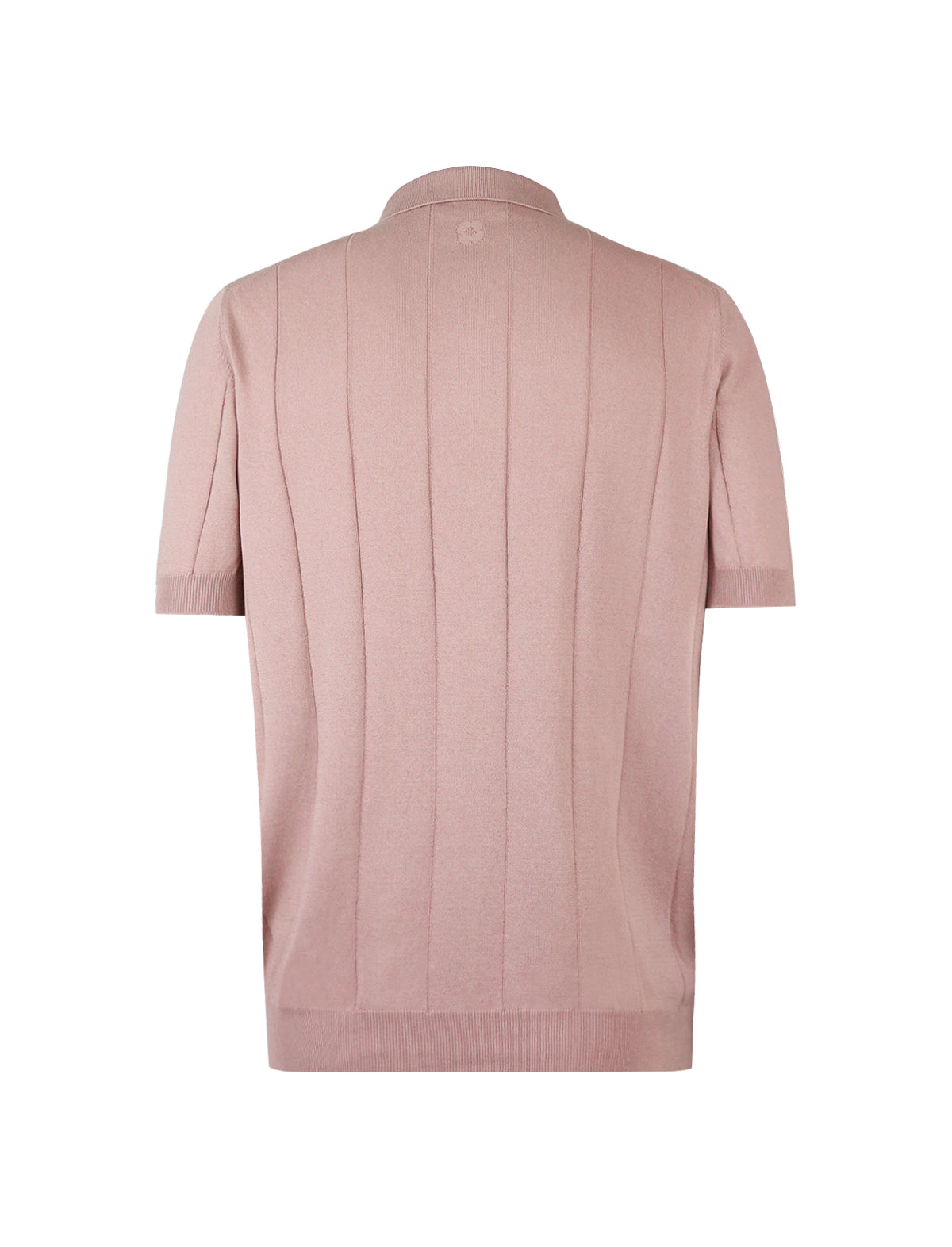 LARDINI Cotton Knitted Polo Shirt in Pink
