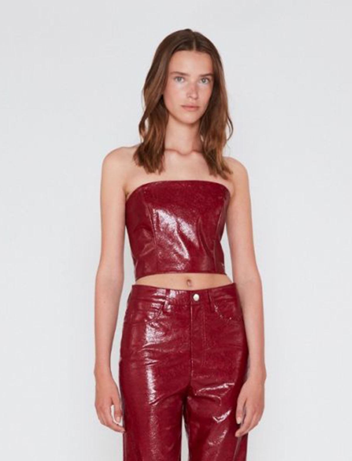 ROTATE Birger Christensen Emili Top in Red