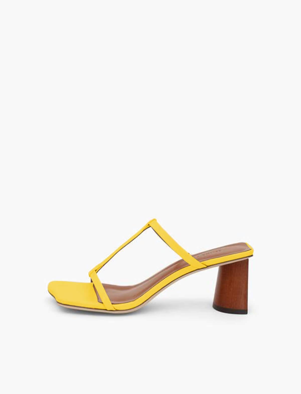 REJINA PYO Erin Leather Sandals In Yellow | CLOSET Singapore