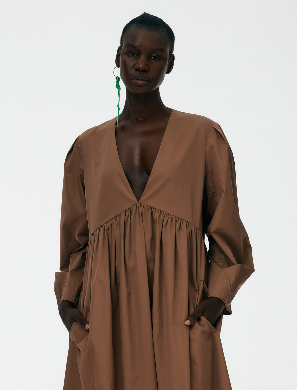 Tibi store pleated dress