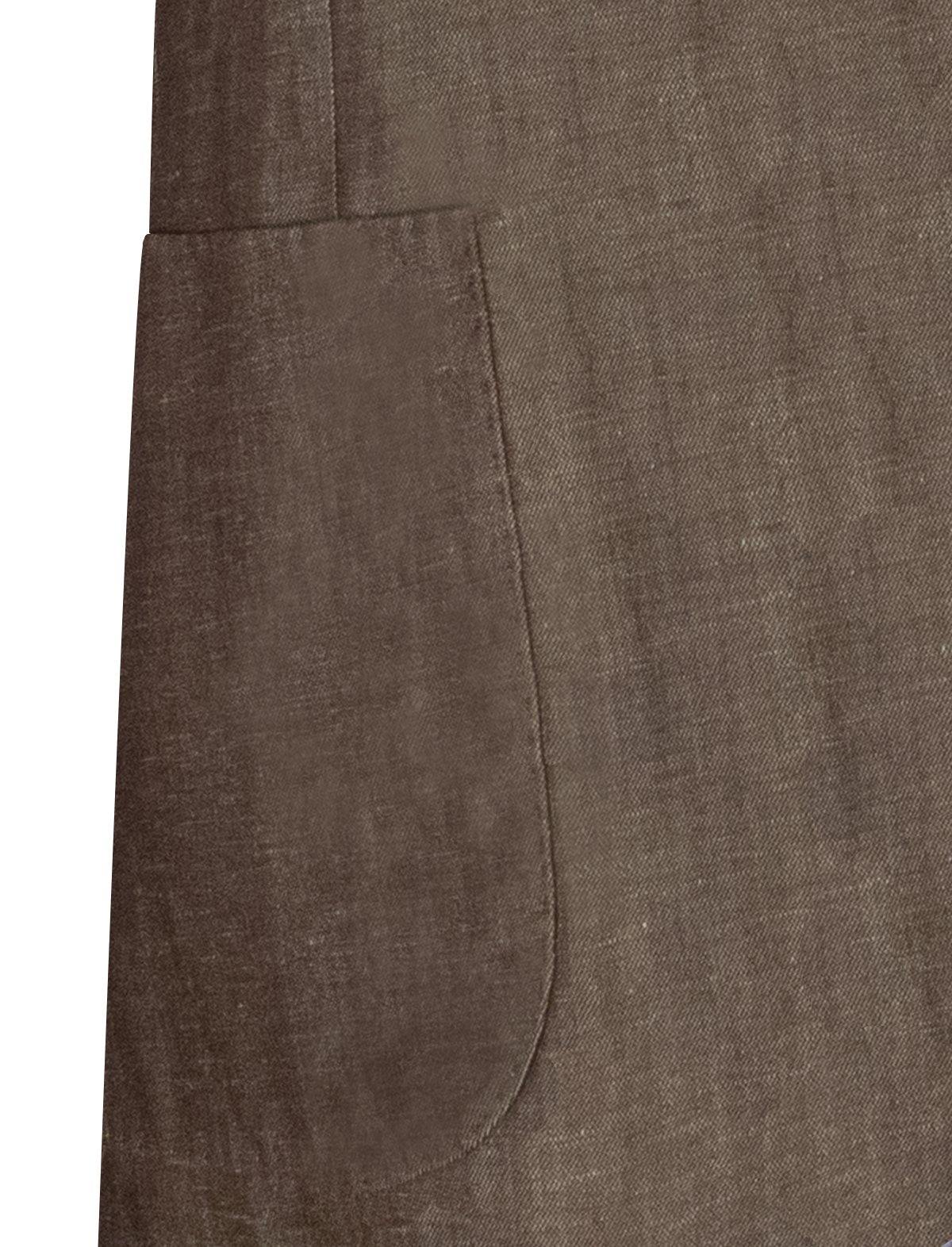 LARDINI 2-Piece Tencel™ Blend Lightweight Suit in Brown | CLOSET Singapore
