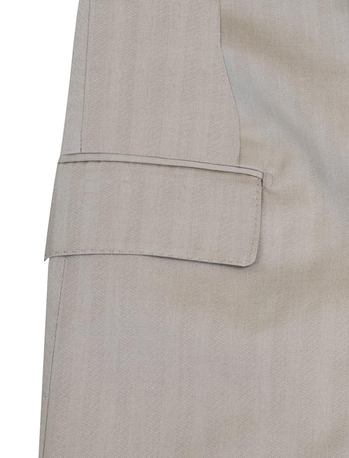 GABRIELE PASINI 2-Piece Wool Blend Suit in Herringbone Brown | CLOSET Singapore