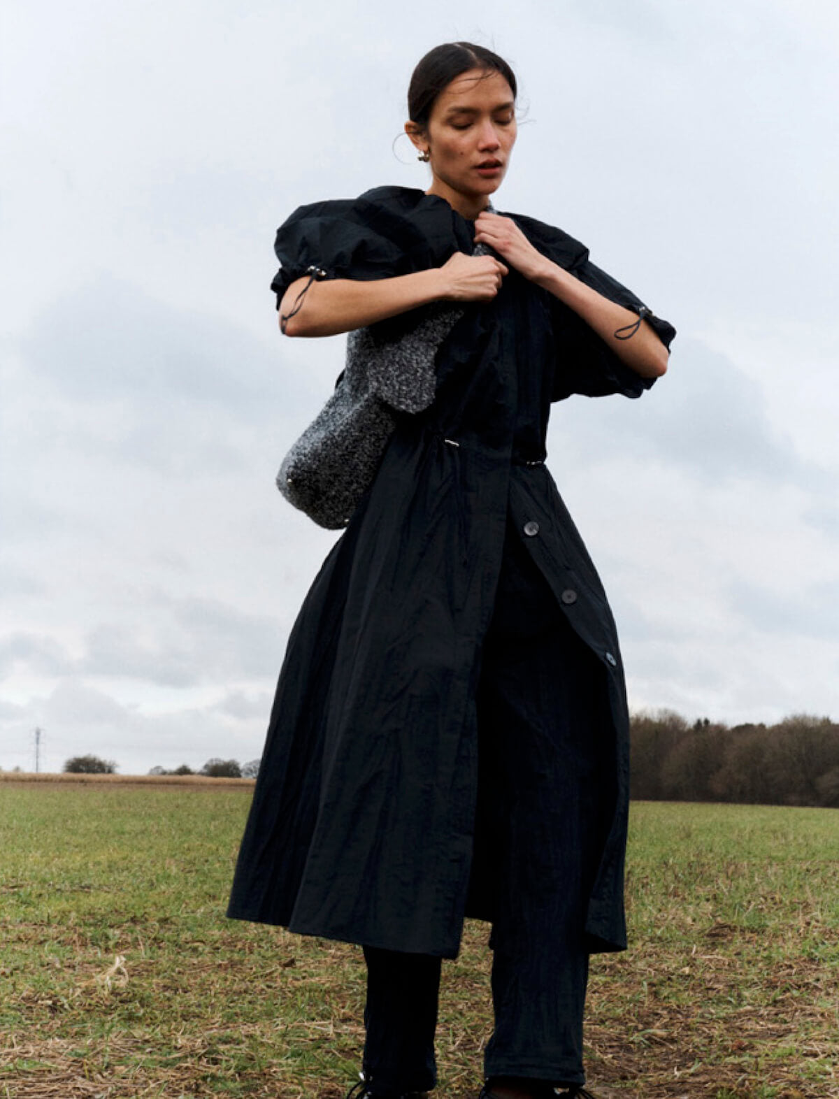 BEAUFILLE Bellow Dress in Midnight Blue