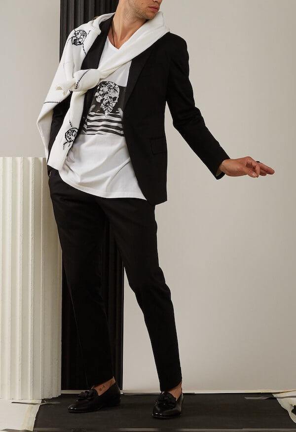 GABRIELE PASINI Graphic T-shirt in White | CLOSET Singapore