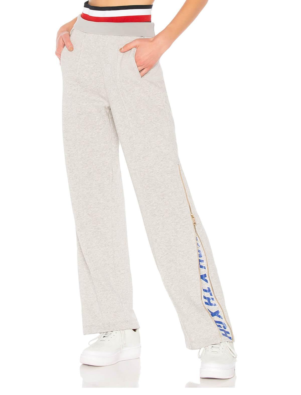 THxGH Cotton Blend Jersey Track Pants in Grey | CLOSET Singapore