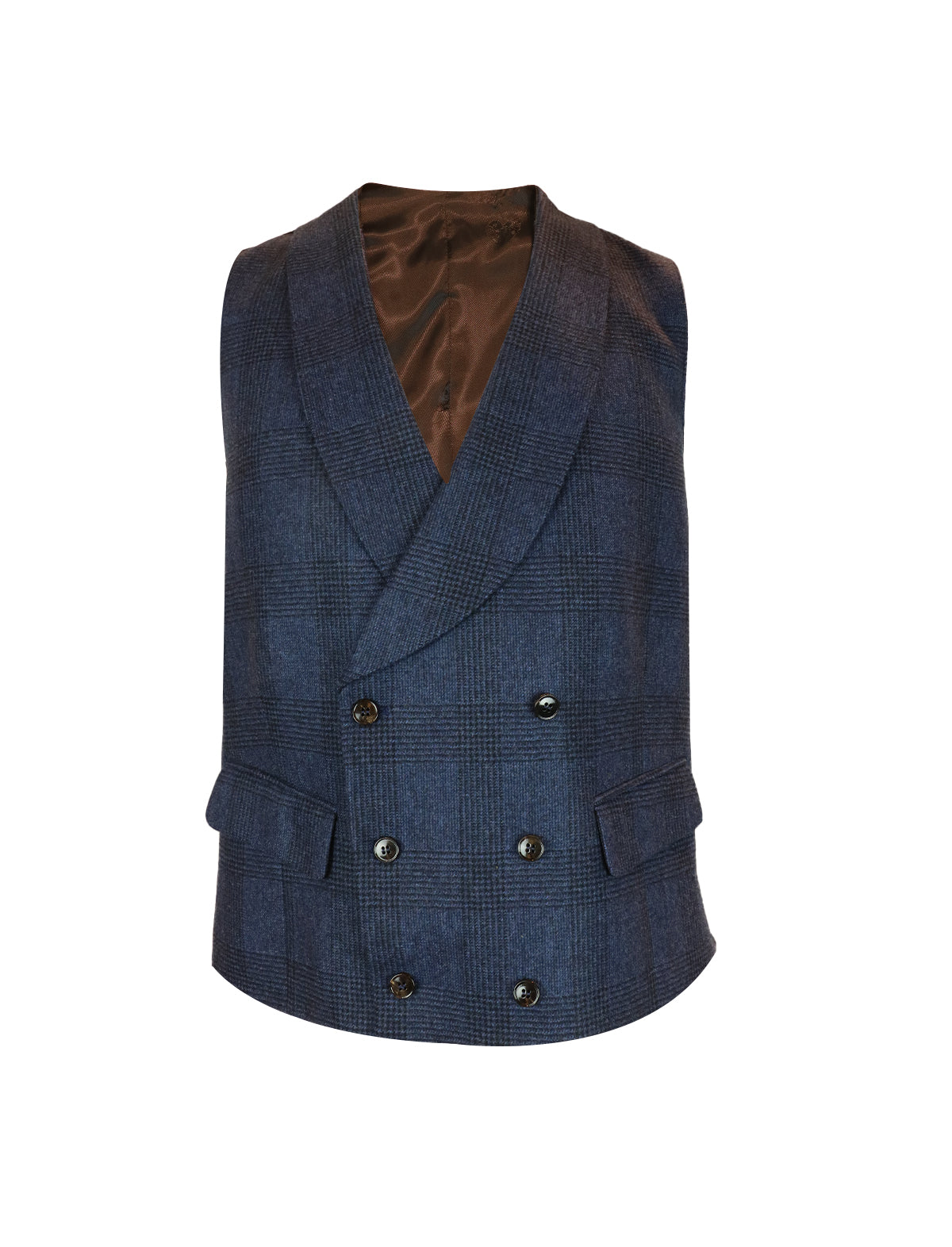 GABRIELE PASINI Double-Breasted Vest in Navy