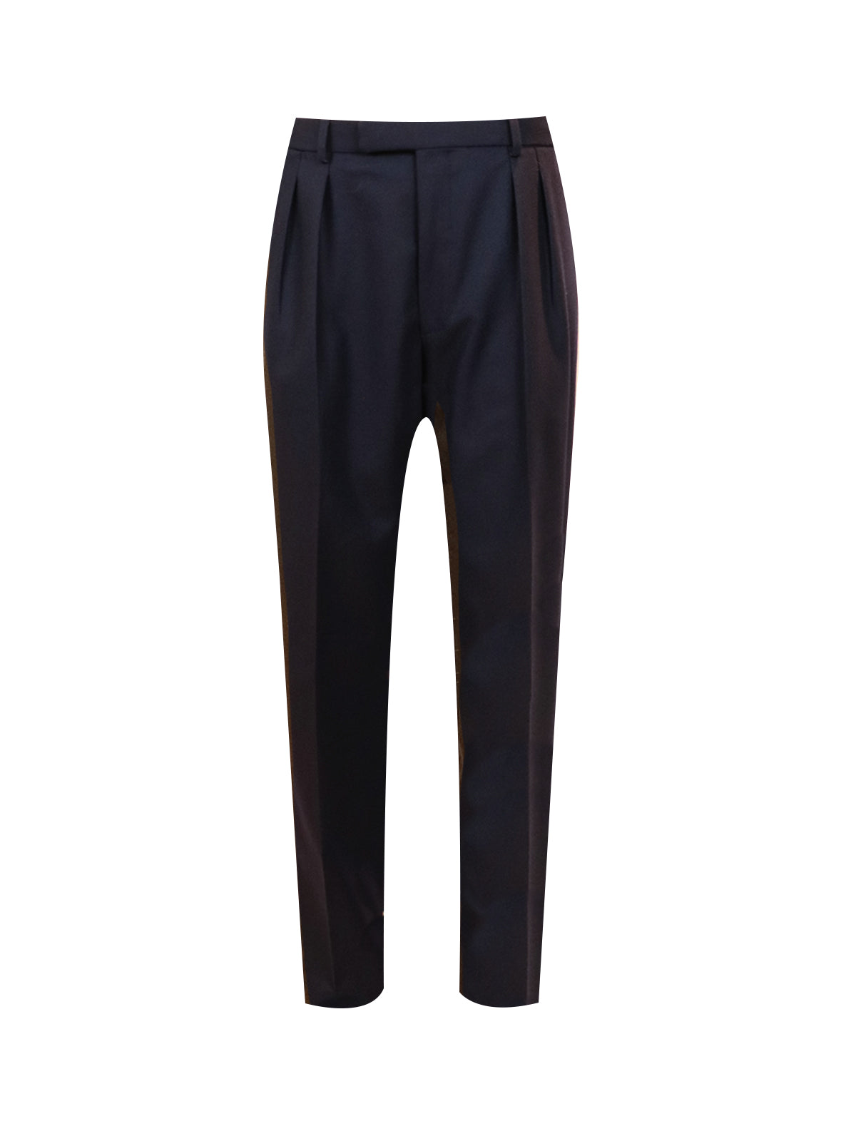 GABRIELE PASINI Pleated Tailored Pant in Navy