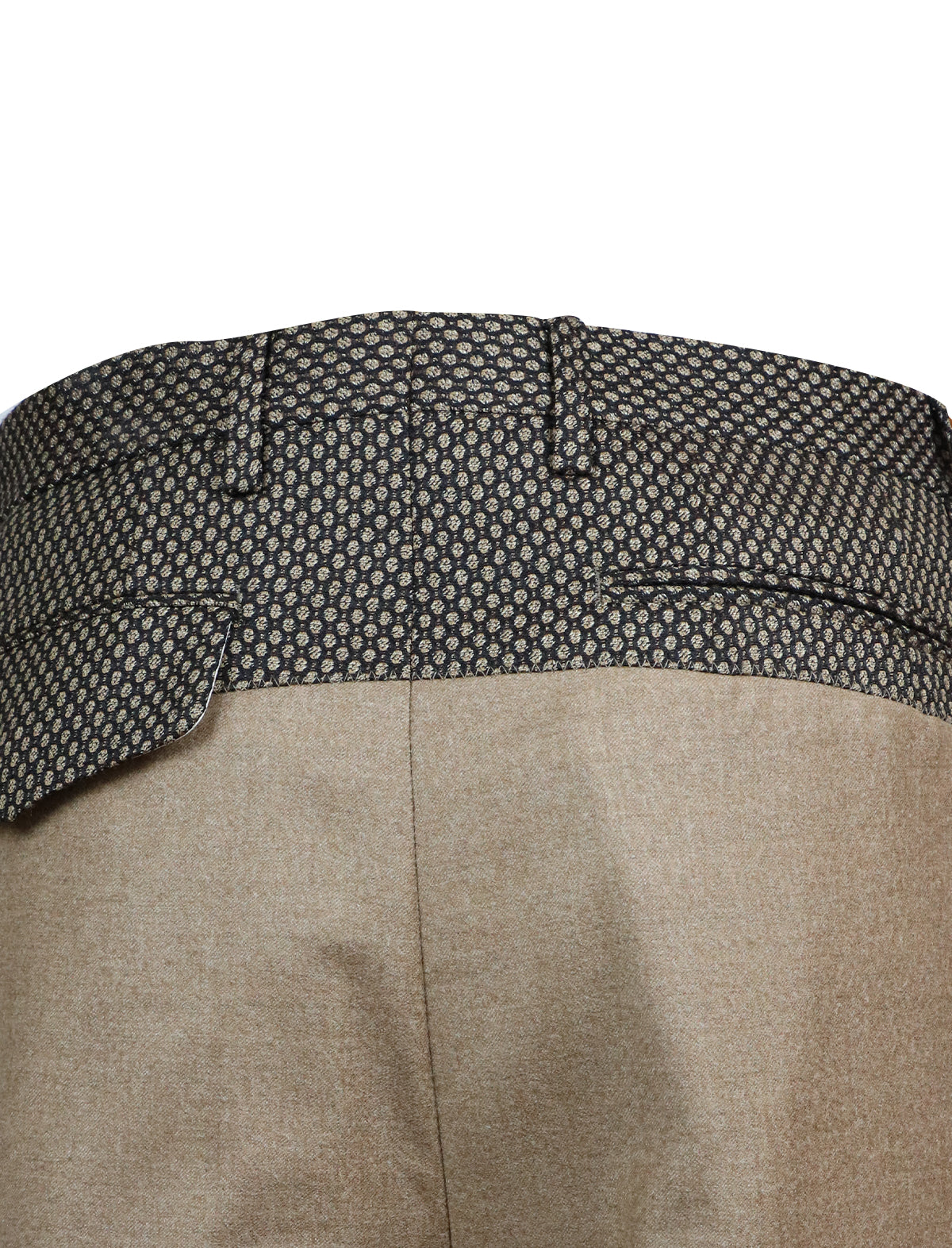 Gabriele Pasini Two-Tone Trouser in Light Brown