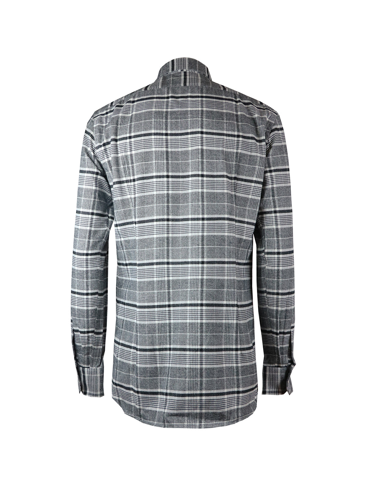 Gabriele Pasini Cotton Checked Shirt in Grey/Black