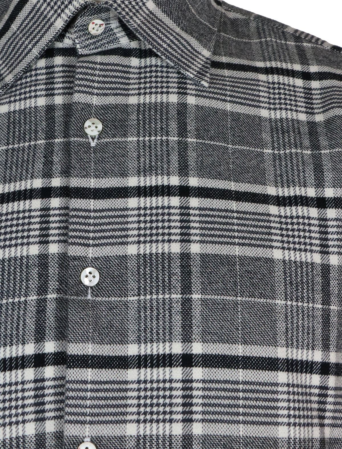 Gabriele Pasini Cotton Checked Shirt in Grey/Black