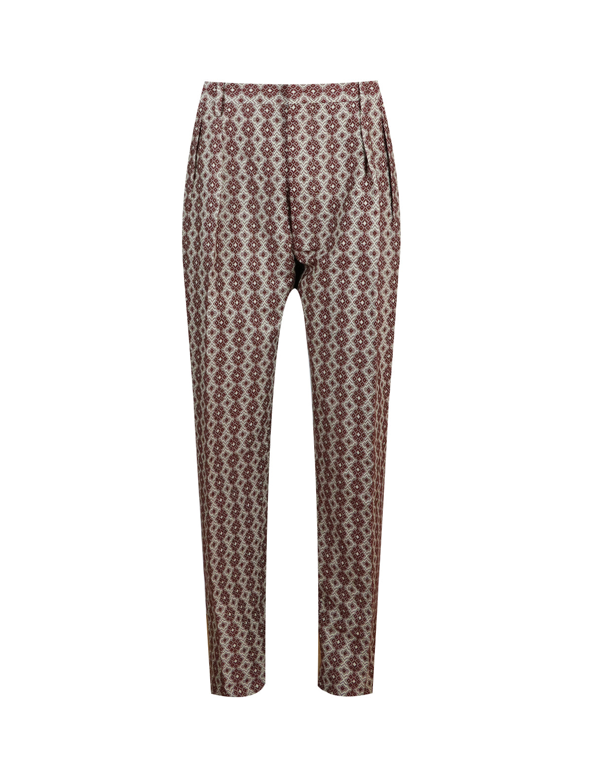 Gabriele Pasini Patterned Trouser in Red