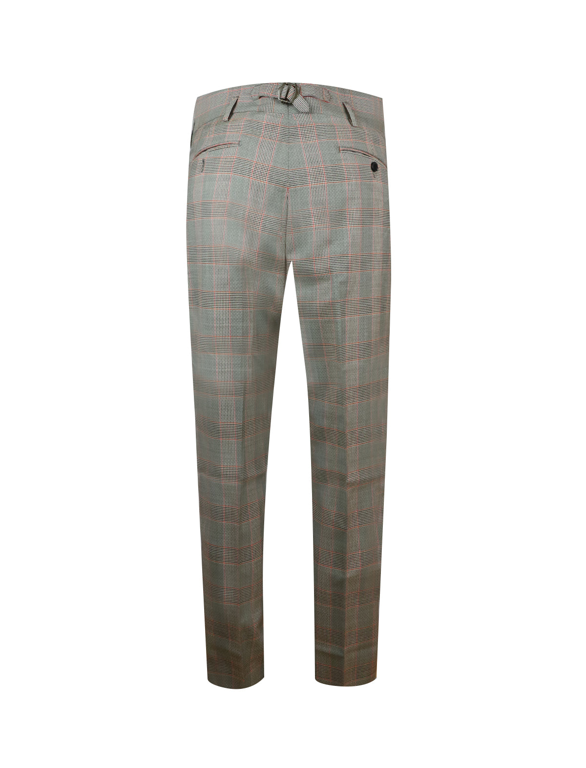 Gabriele Pasini Wool Plaid Trouser in Brown