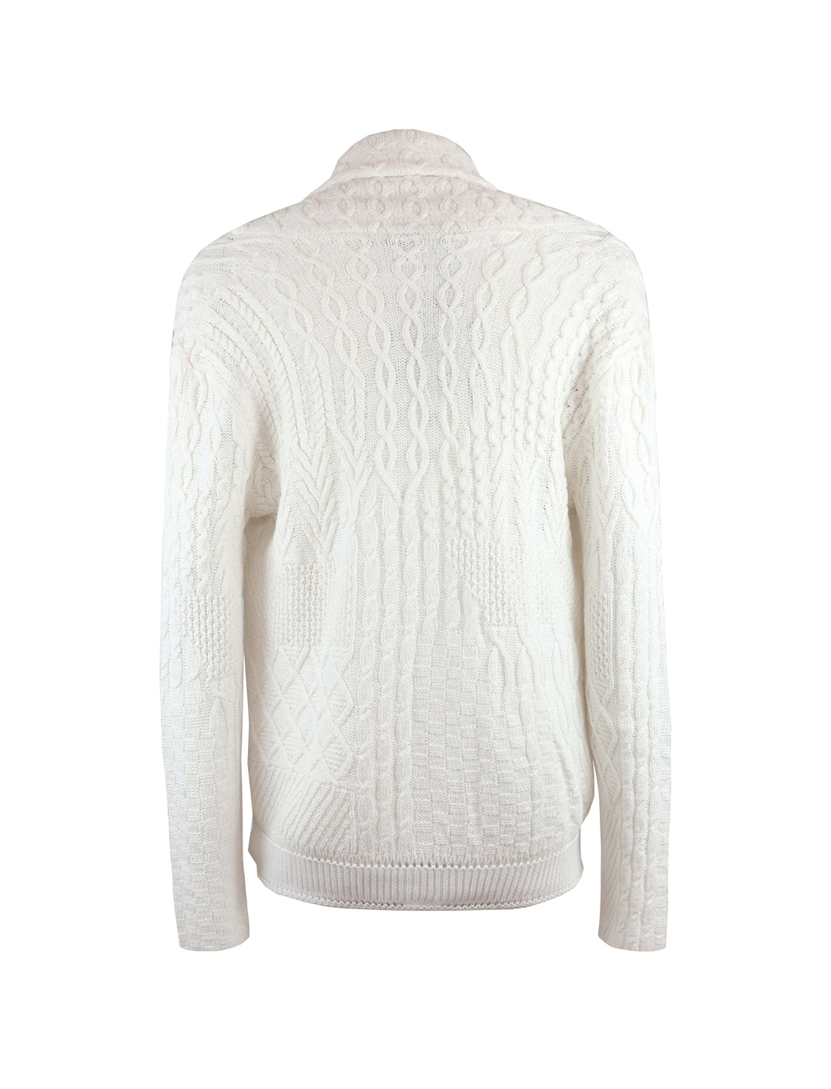 White on sale cable knit