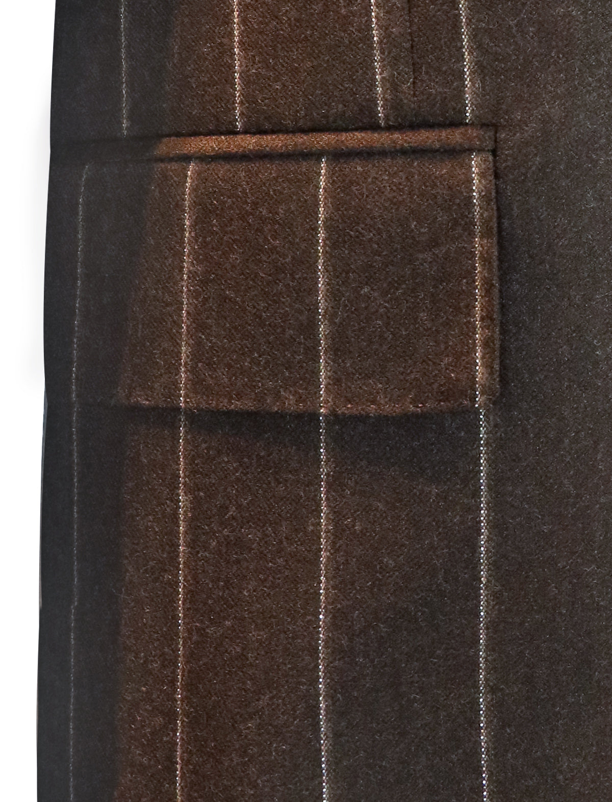 GABRIELE PASINI 2-Piece Milano Suit in Brown & Silver Stripes