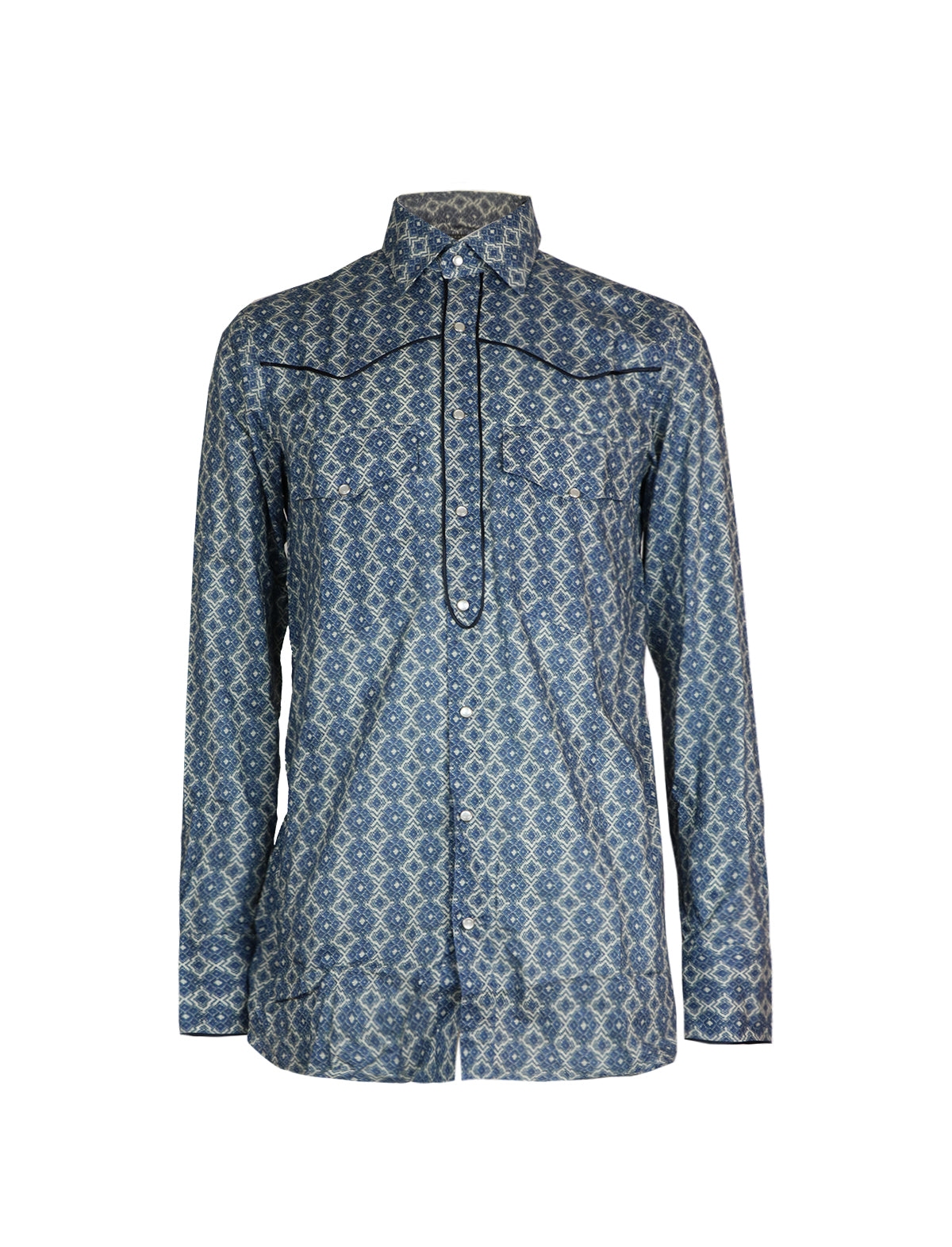 Gabriele Pasini Shirt in Navy Circular Print