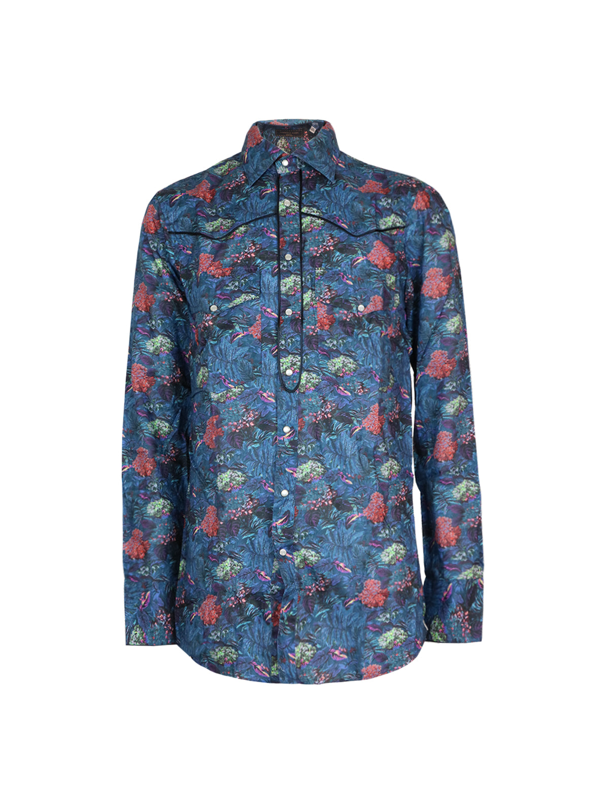 Gabriele Pasini Printed Shirt in Tropical Navy