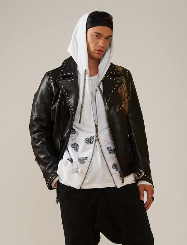 GABRIELE PASINI Front Zip Pocket Hoodie in White | CLOSET Singapore