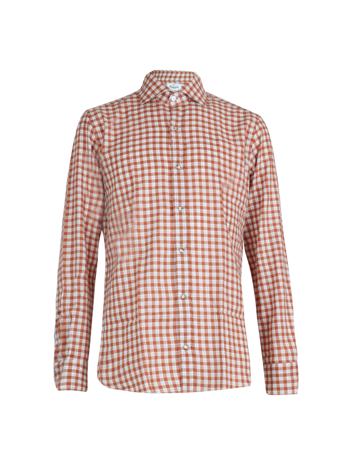 Giannetto Portofino Printed Shirt in Red/White Gingham