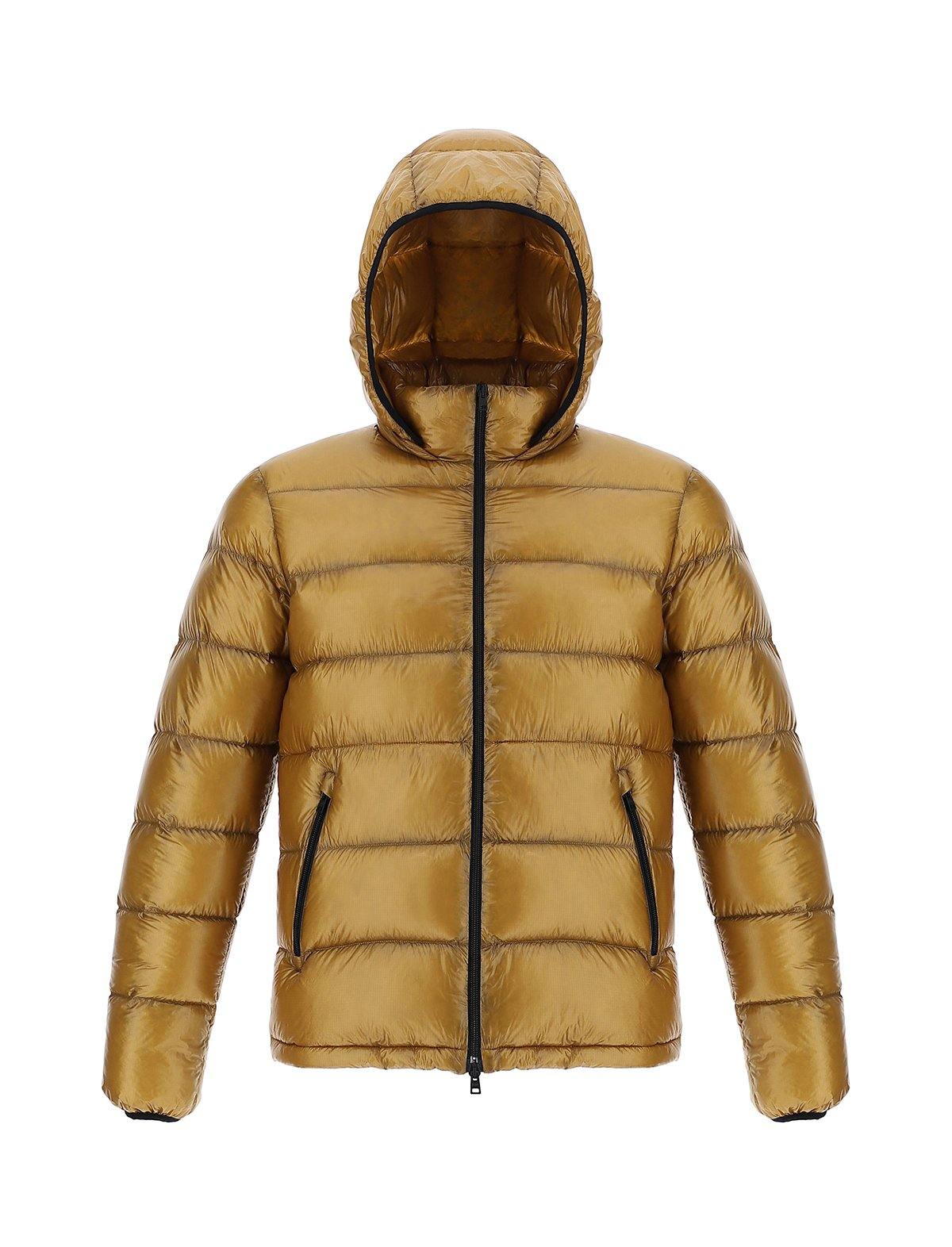 HERNO 7 Den Bomber Jacket In Gold | CLOSET Singapore