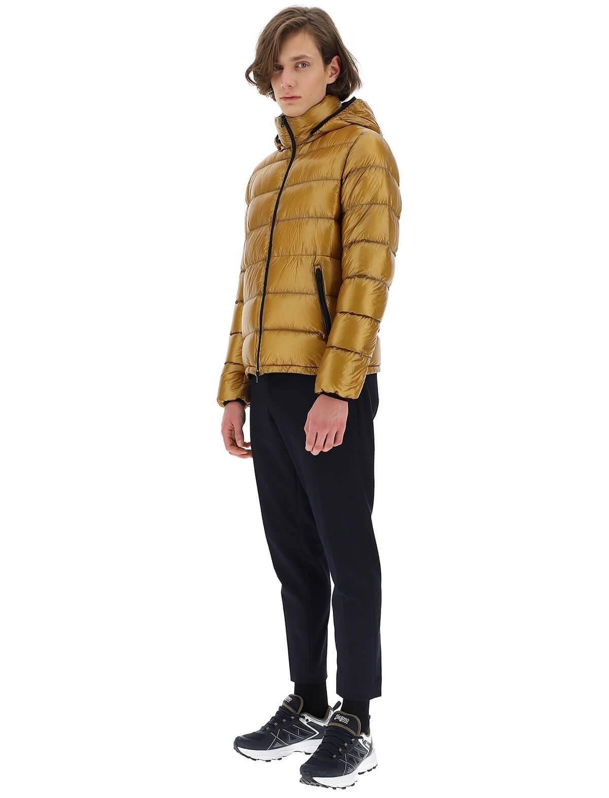 HERNO 7 Den Bomber Jacket In Gold | CLOSET Singapore