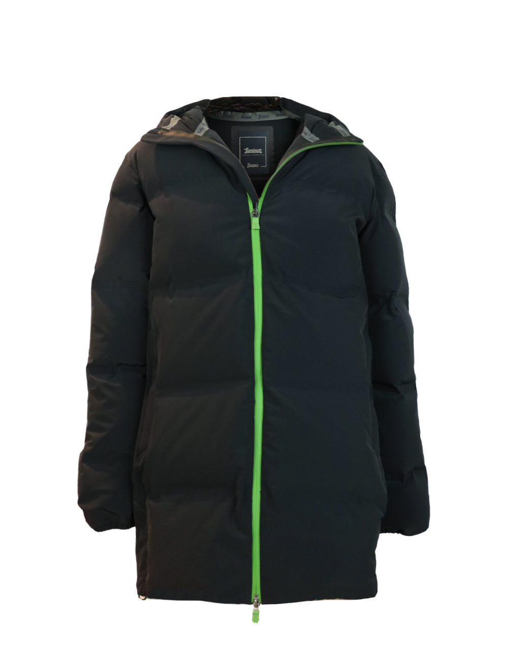 HERNO Laminar Contrast Jacket in Black/Green