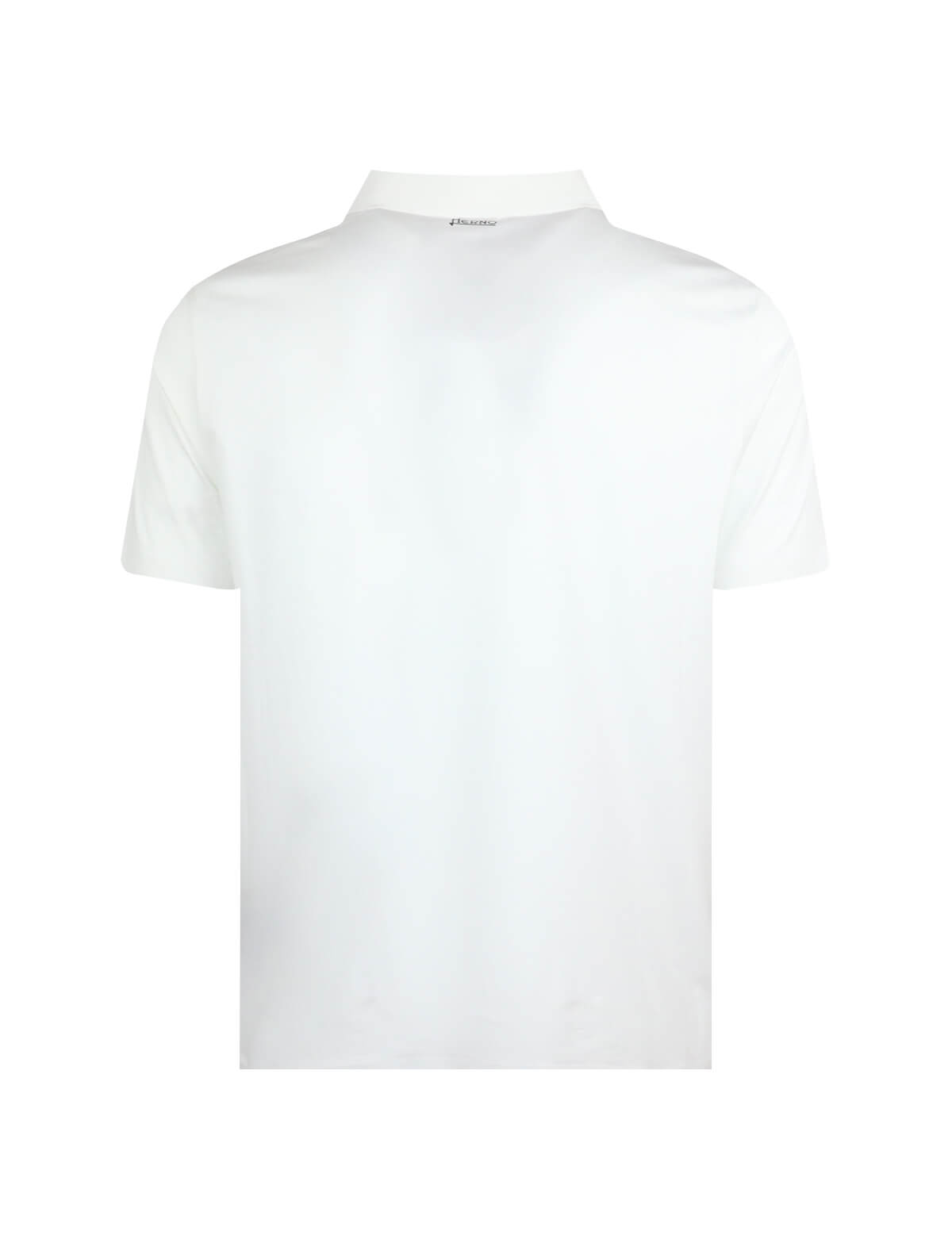 HERNO Superfine Cotton Stretch Polo Shirt In White