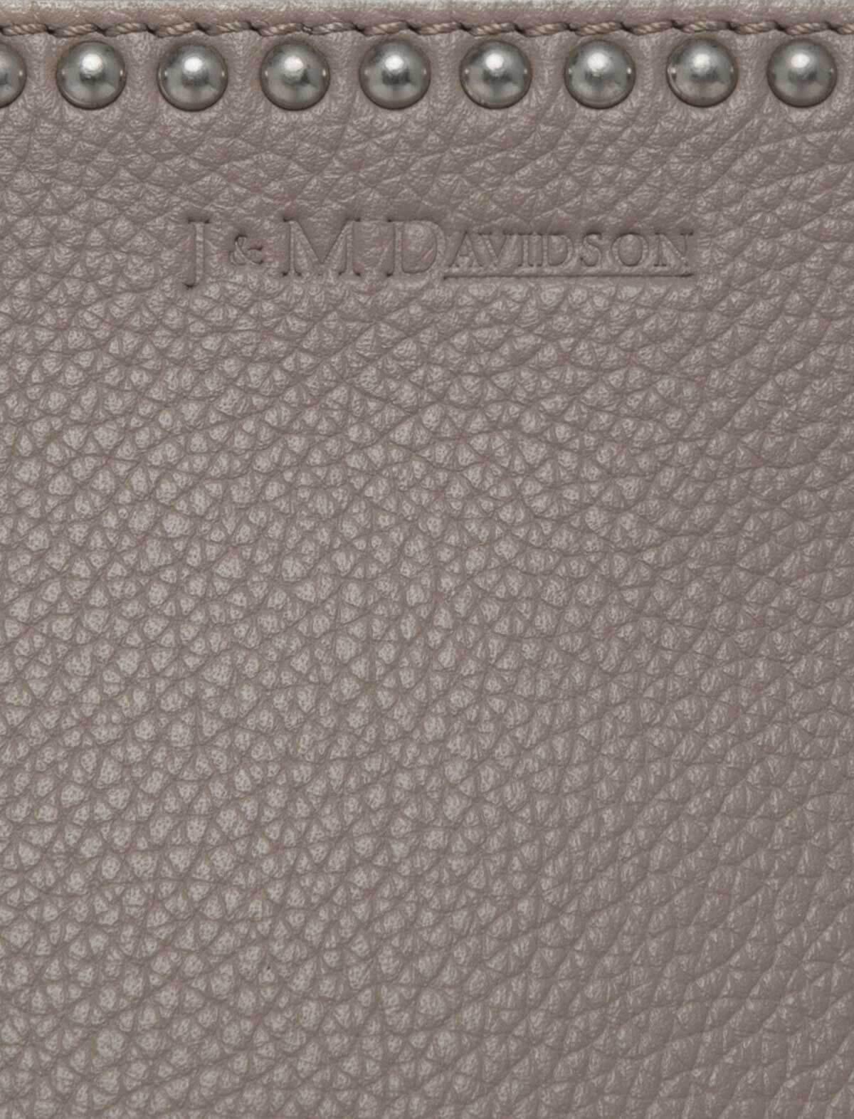 J&M DAVIDSON Large Bell With Studs In Warm Taupe | Multi-label