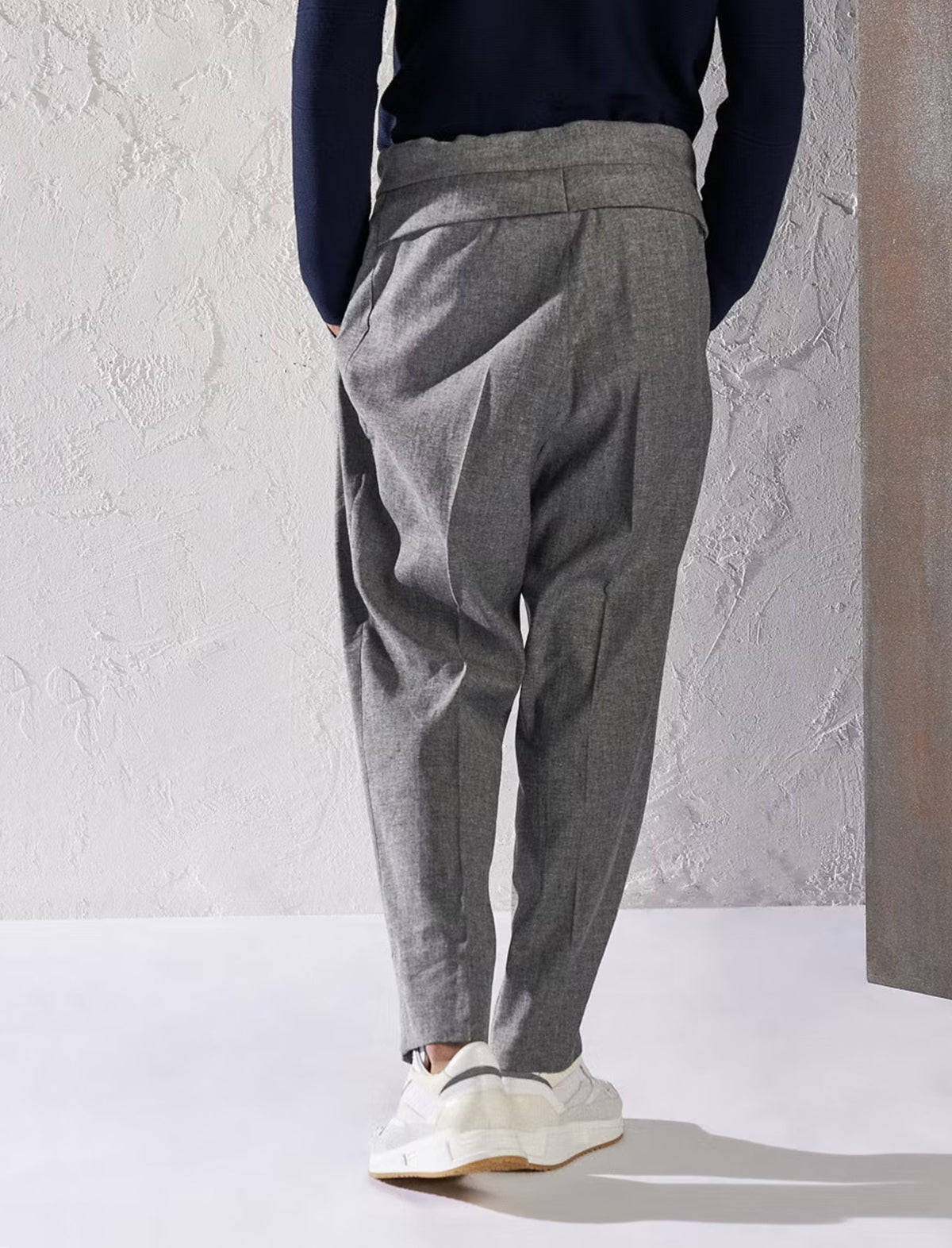 Lardini Easy Wear Relaxed Trouser in Grey