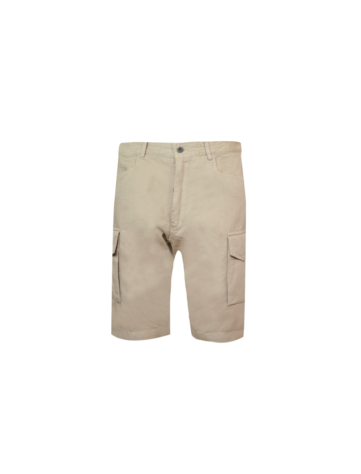 LARDINI Cargo Bermuda Shorts in Beige