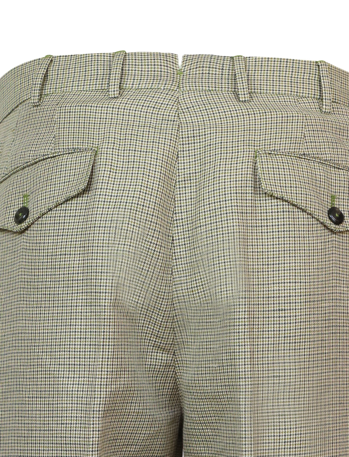 PT Torino Linen-Cotton Pants in Yellow Houndstooth