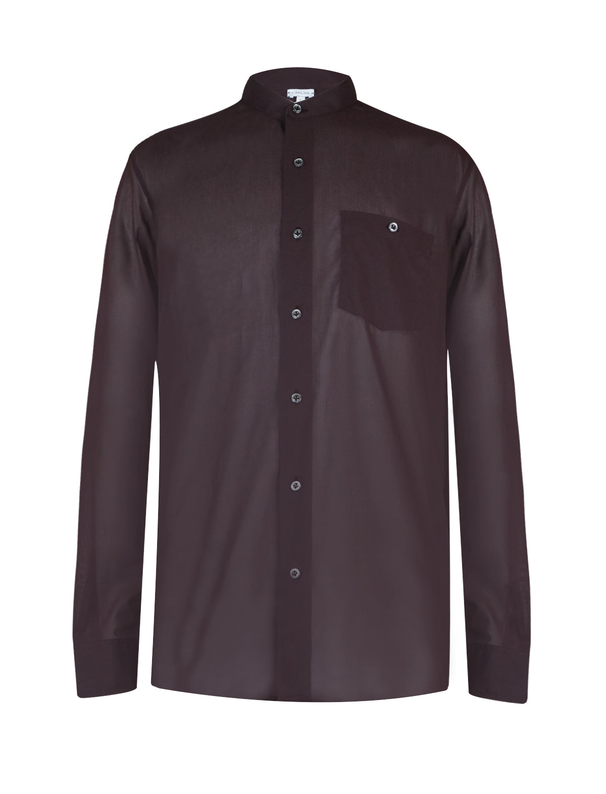 CARUSO Cotton Shirt in Burgundy