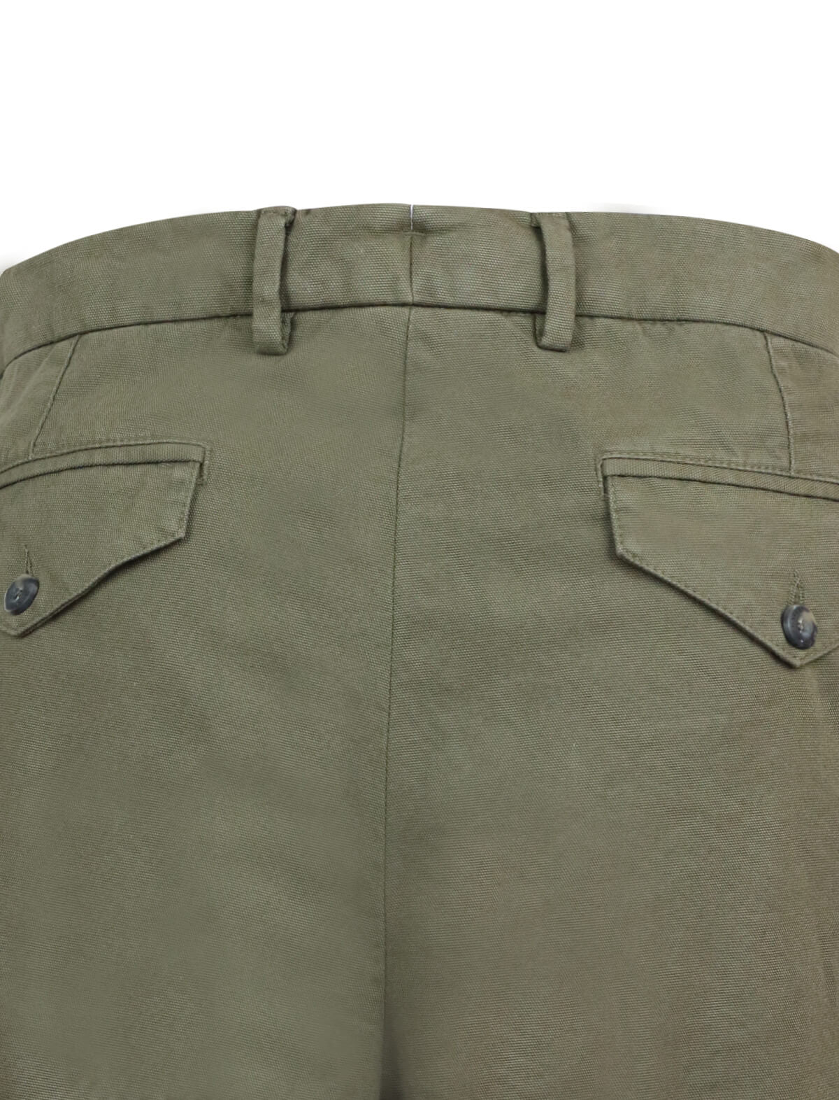 CARUSO Garment-Dyed Pants in Army Green