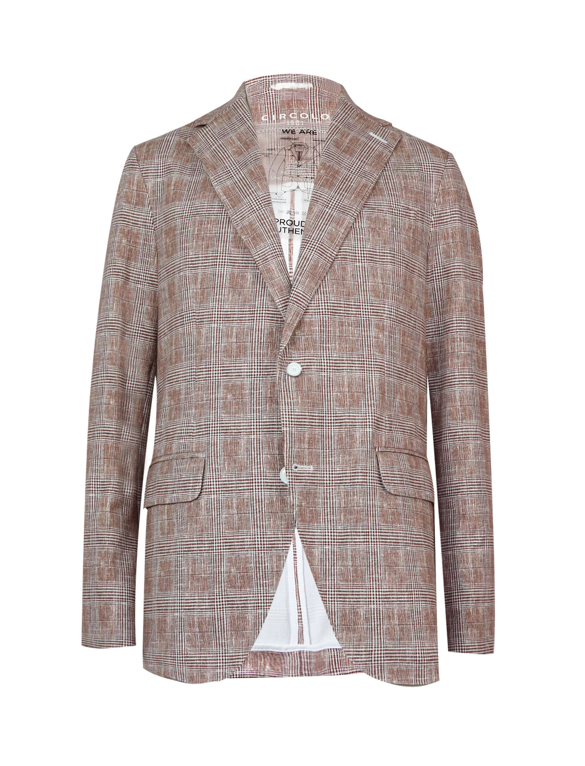 CIRCOLO 1901 Glen-Check Blazer in Red