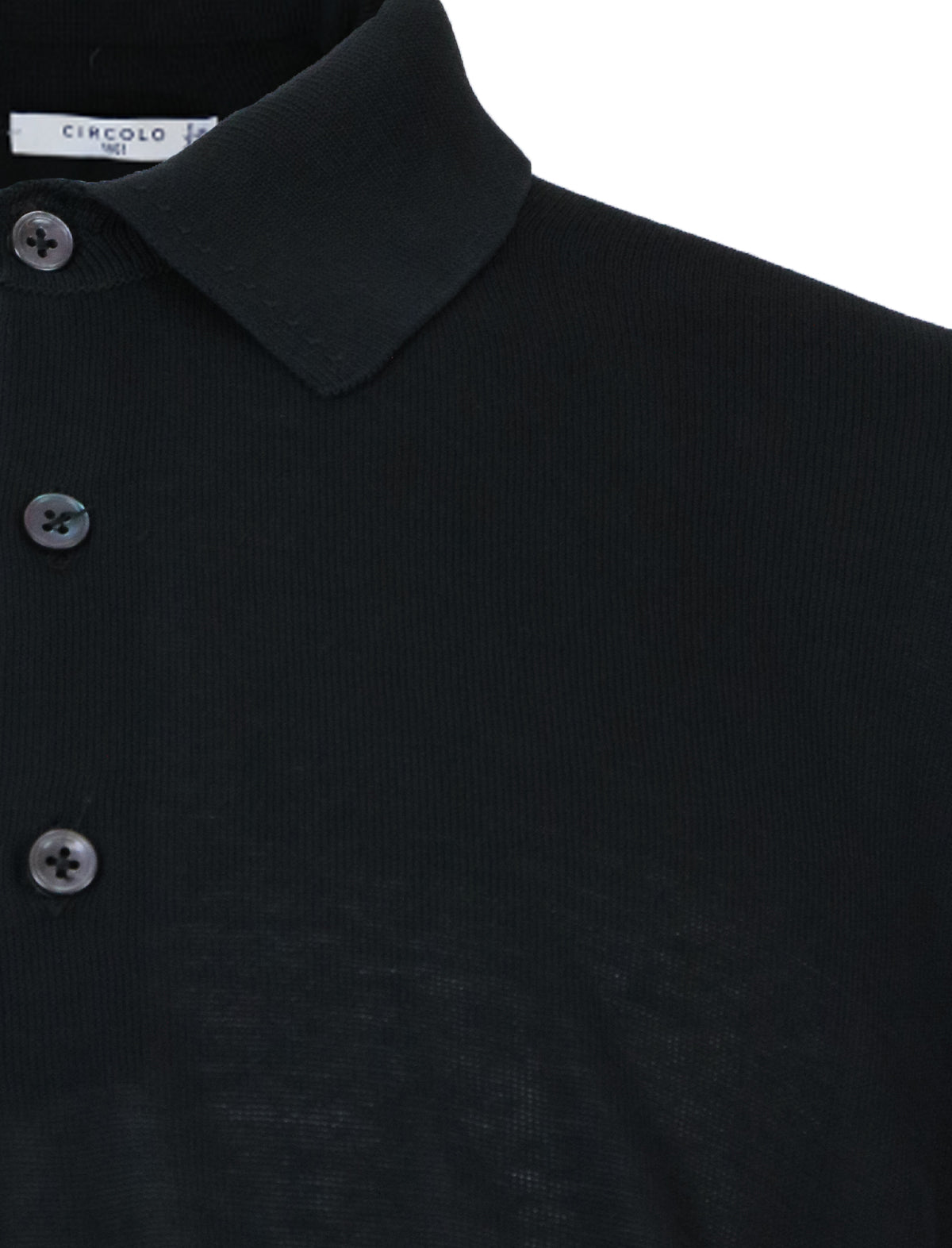 CIRCOLO 1901 Cotton Polo Shirt in Black