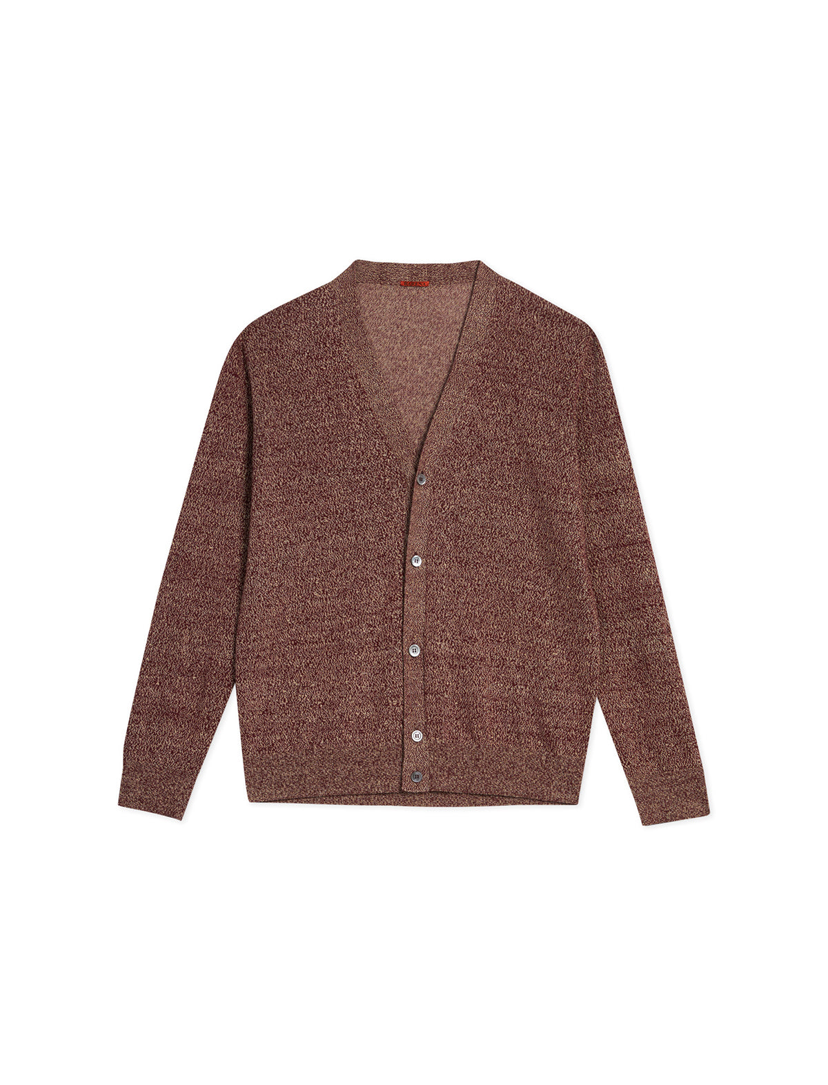 BARENA VENEZIA Ribbed Knit Cardigan in Bordeaux