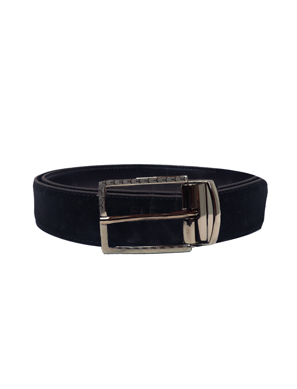 Andrea d'Amico Reversible Suede Leather Belt in Black