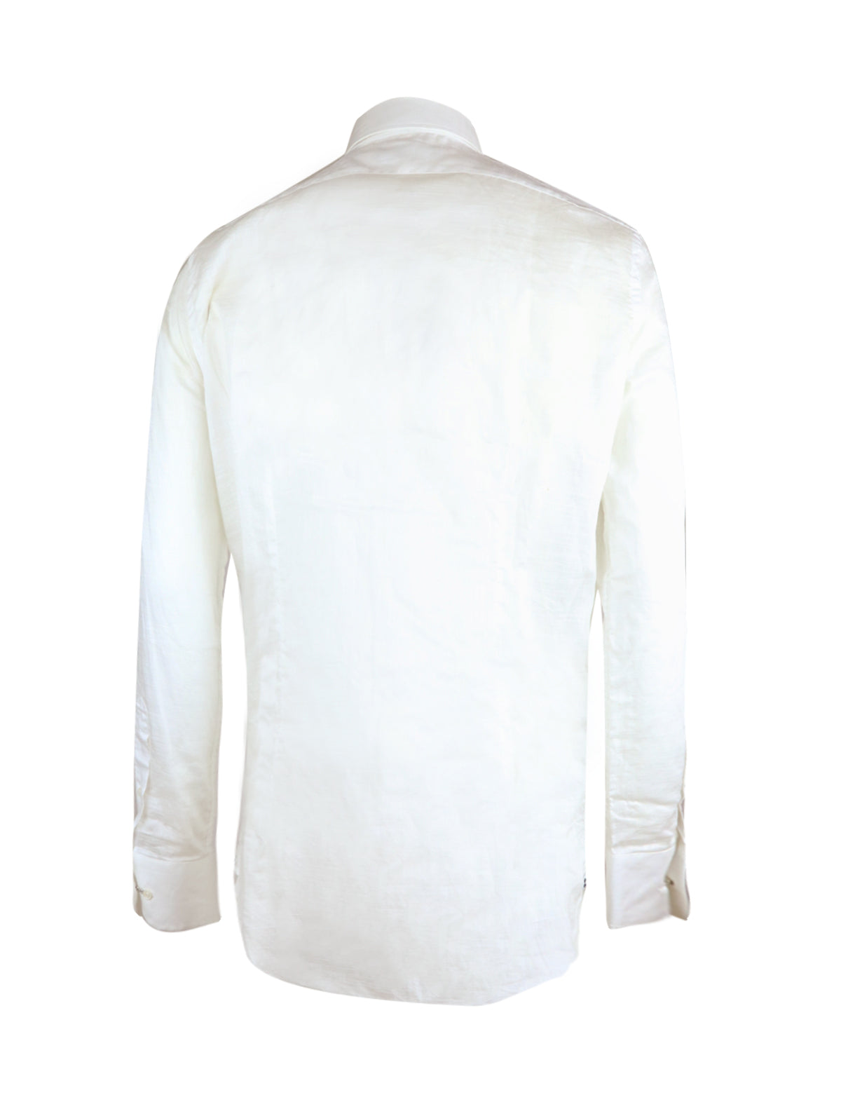Lardini Cotton-Flax Shirt in Sheer White