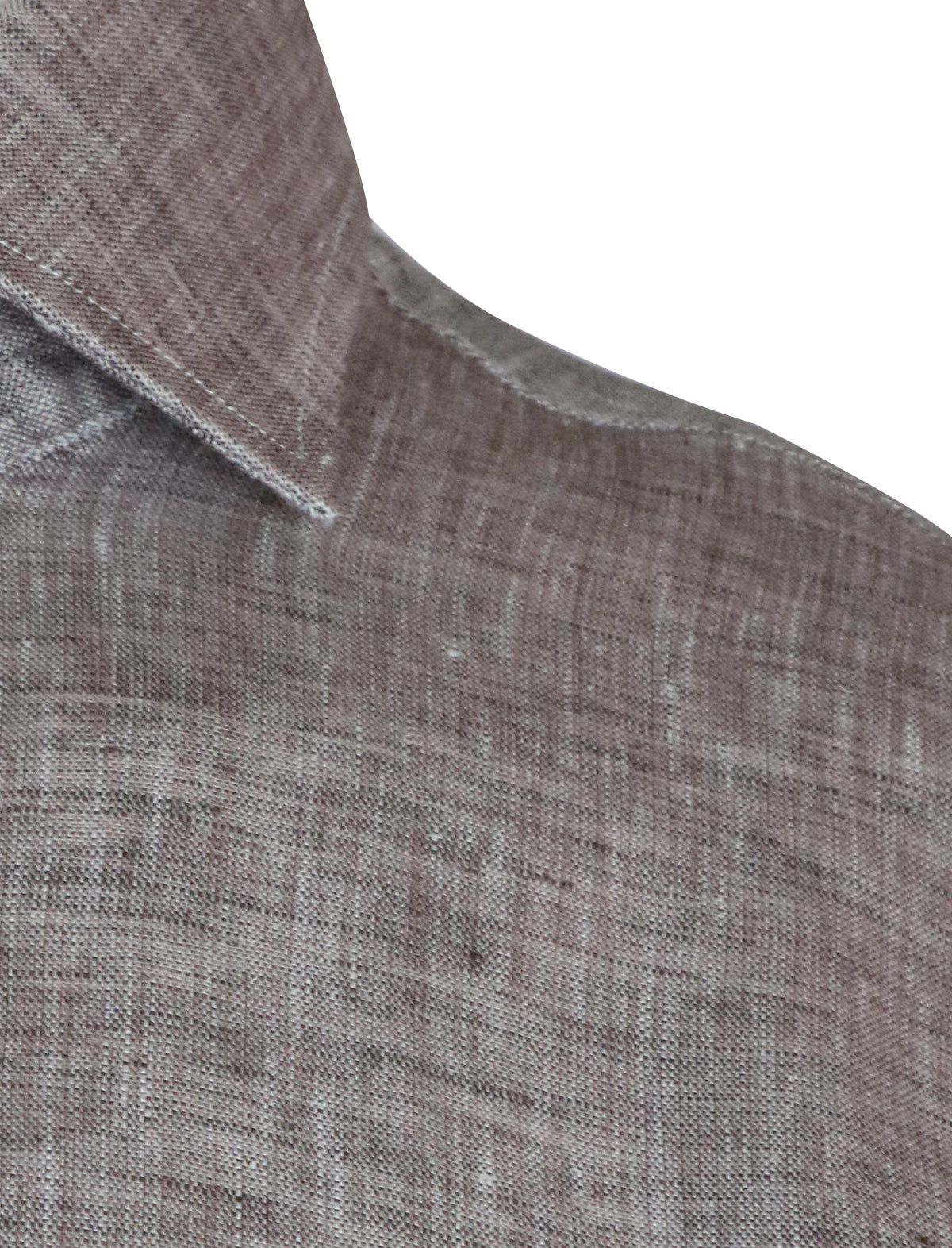 Lardini Cotton-Flax Shirt in Brown