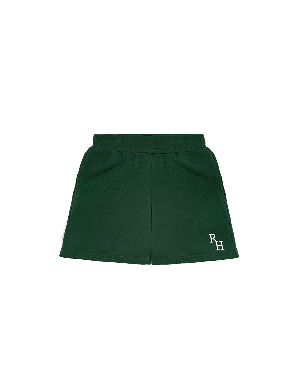 RECREATIONAL HABITS Varsity Cotton Shorts in Green