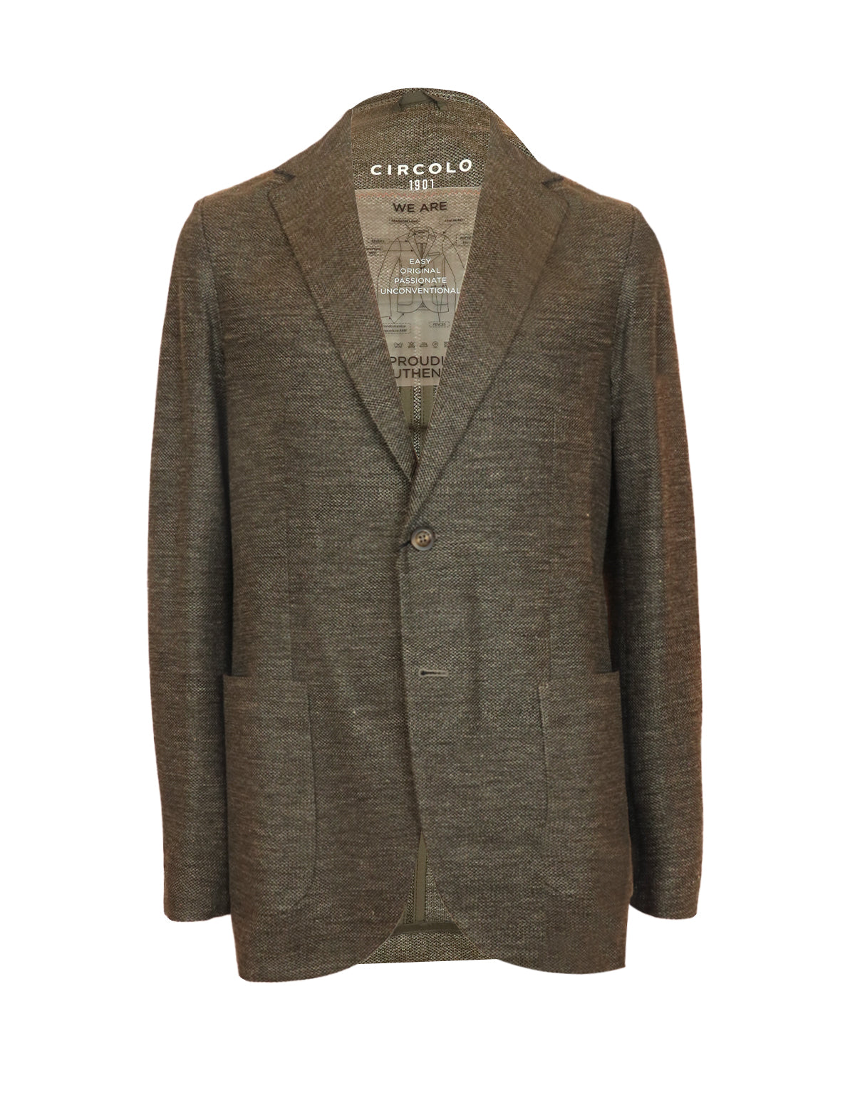 CIRCOLO 1901 Cotton-Linen Blazer In Rame