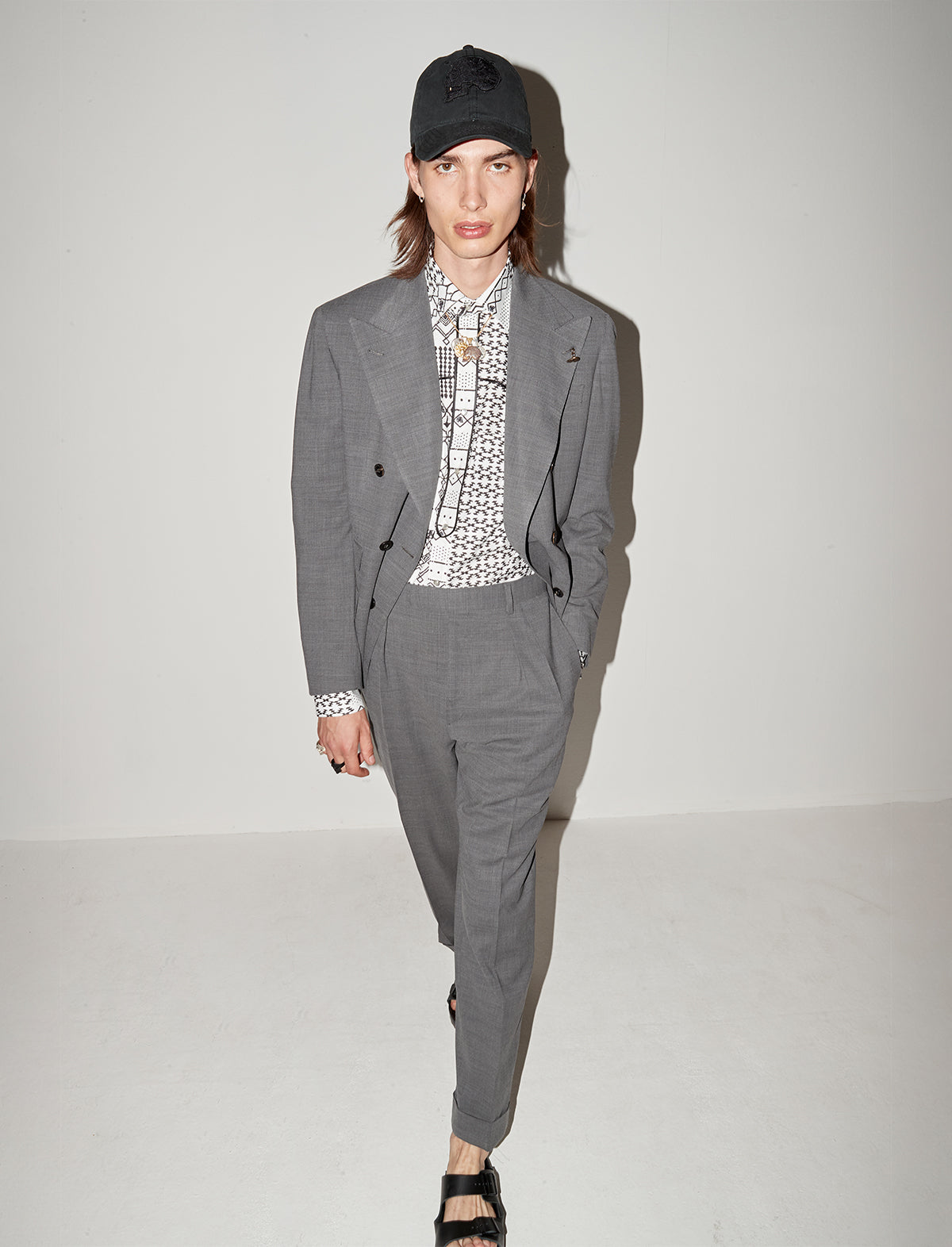 GABRIELE PASINI Modena 2-Piece Double Breasted Suit in Grey