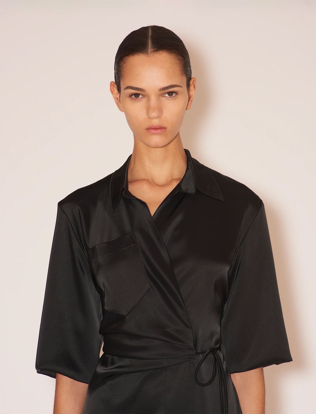 NANUSHKA Lais Shirt Dress in Black